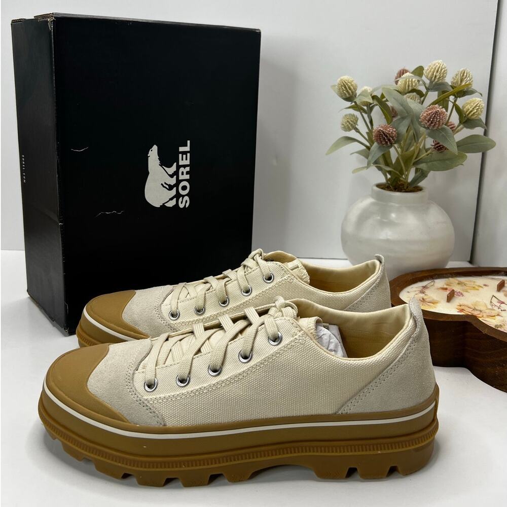 Sorel Scout N About Low Top Sneakers Chalk/Gum NM5252-191 Men 9.5 NWB